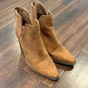 Cupid Brown Ankle Booties